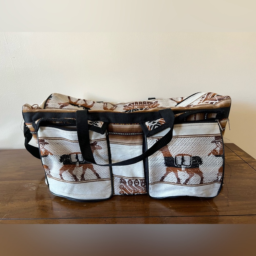 Authentic Peruvian Alpaca Wool Duffel Bag